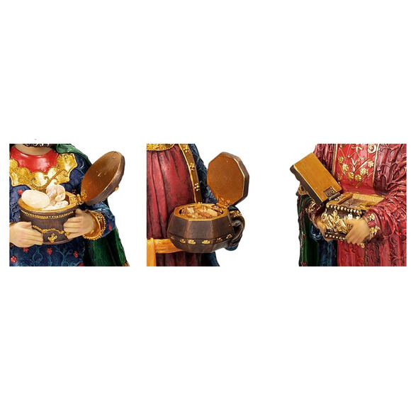 The Real Life Nativity 7" Figures 14 Piece Set By Three King Gifts New in Box - Picture 6 of 8